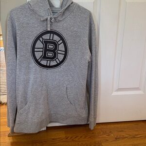 Boston Bruins Men’s Large Gray Hoodie with Black Logo